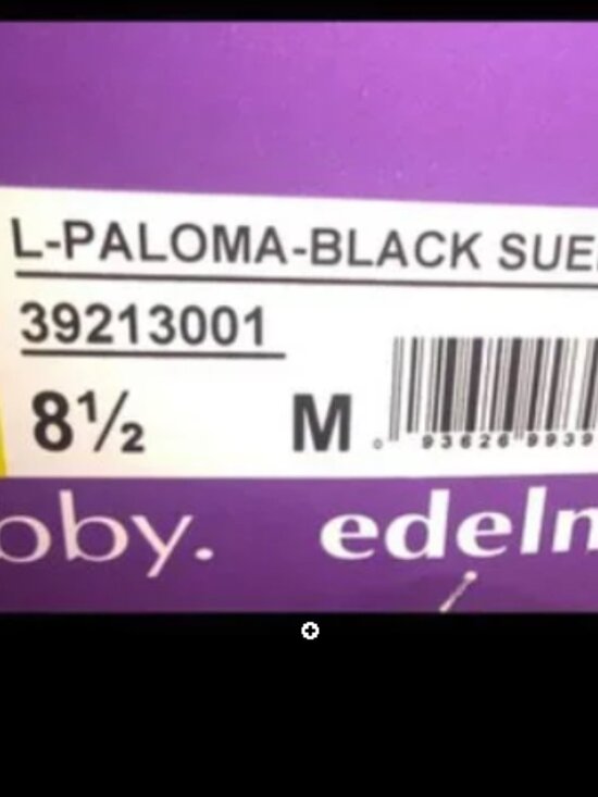 New Boxed libby. edelman Black Suede Grommet Paloma Boots Womens Sz 8.5 - Picture 3 of 3